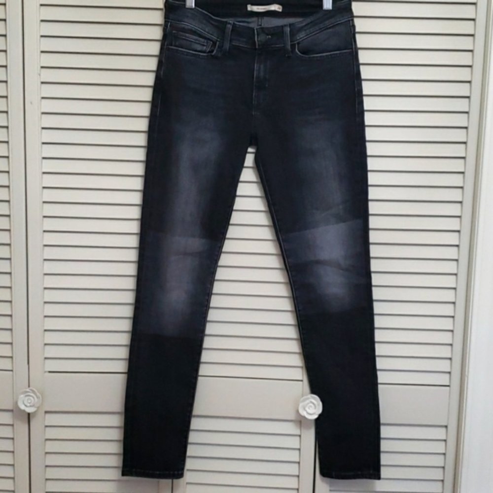Levi's 711 Skinny, Faded Black, Size W28 L32